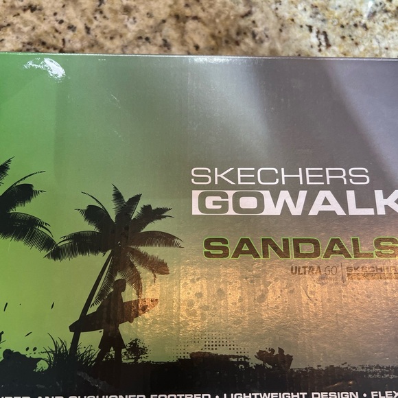 Skechers Go Walk 5 [229003BBK] Men Sandals Shoes Black Size 8 - Picture 2 of 7